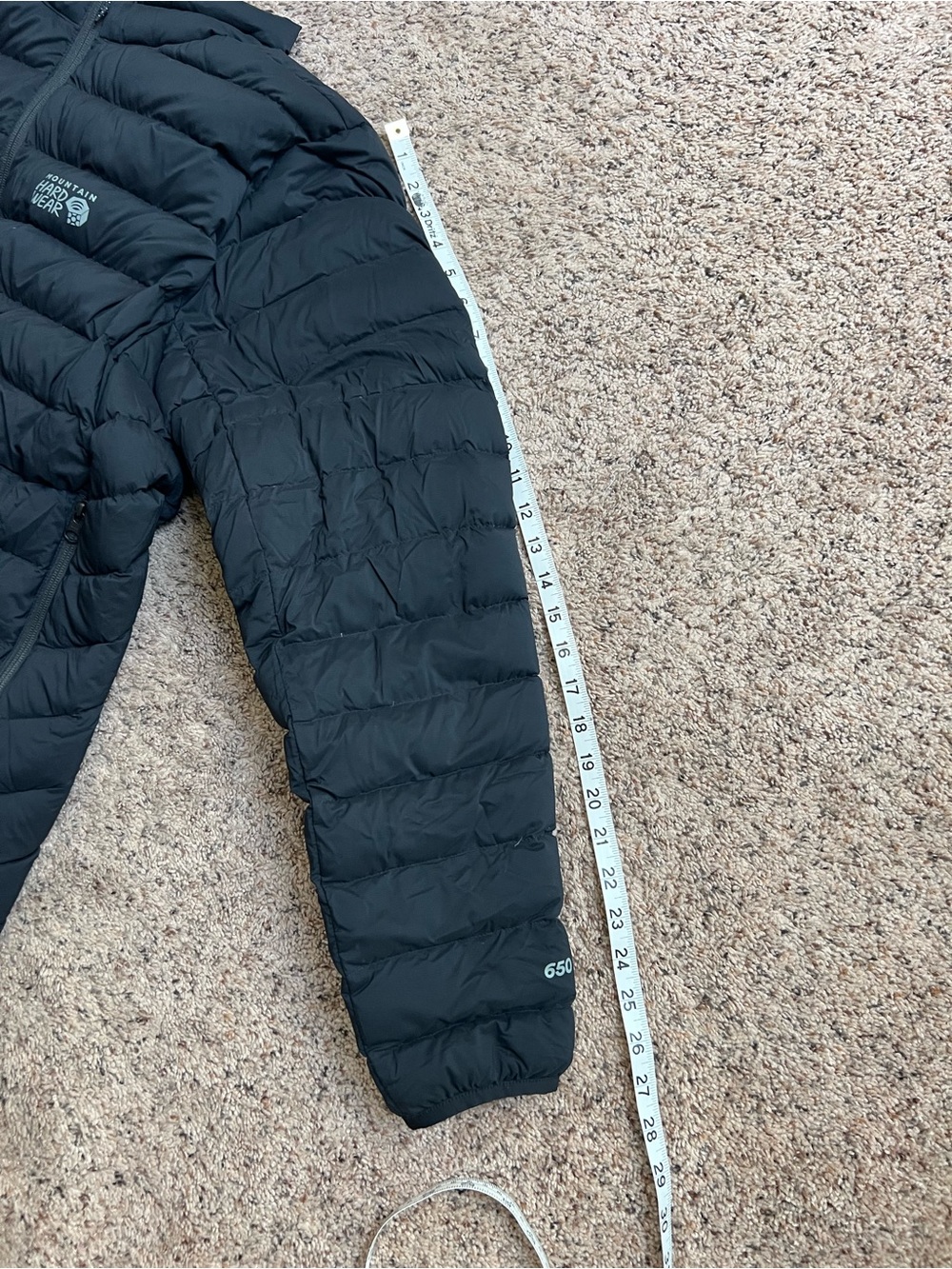 Mountain Hardwear Insulated Puffer Jacket Large Black Full Zip - Picture 6 of 6